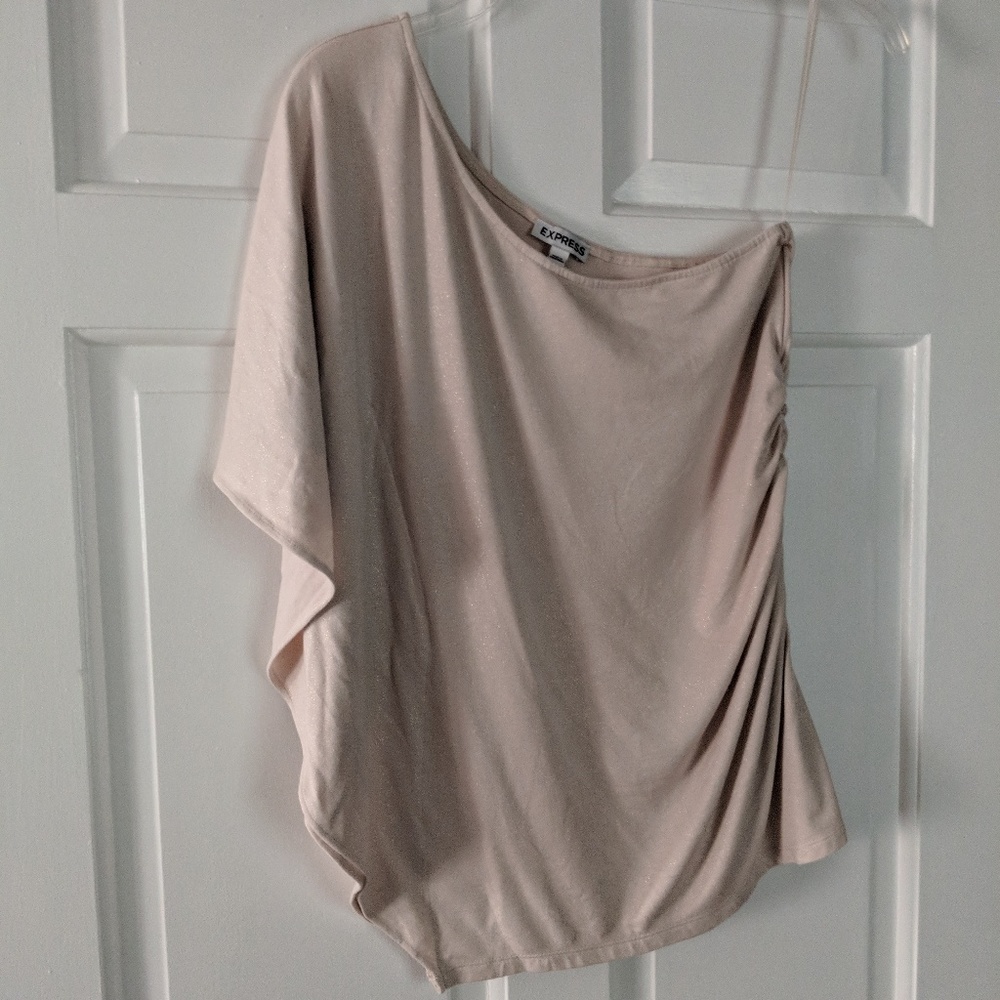 Cream off shoulder ladies top